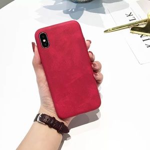 NEW Leather Suede IPhone Case for 7/8, 7/8+ and X
